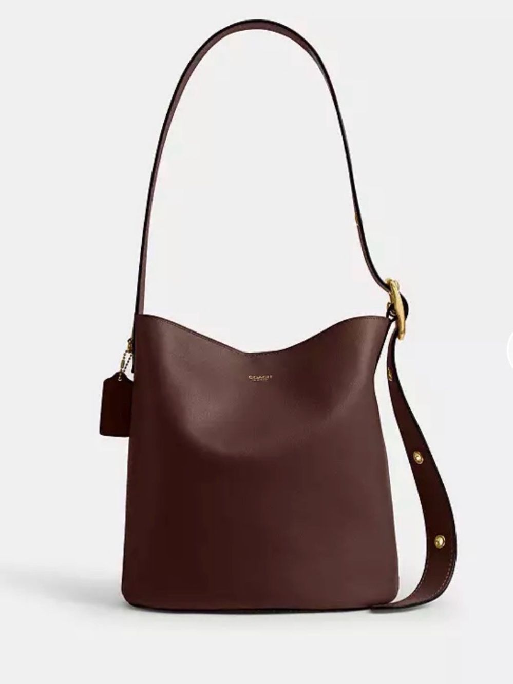 Coach Bleeker Bucket Bag CCC23 brass / Maple leather NWT shoulder/crossbody